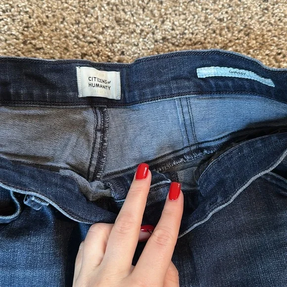 Women’s citizens of humanity dark wash blue jeans size 31 - Picture 2 of 4